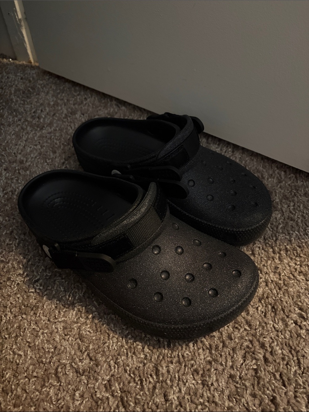 Women’s CROCS Black Glitter